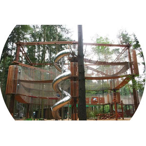 Parc d'attractions <span class=keywords><strong>extérieur</strong></span> personnalisé pour enfants, terrain <span class=keywords><strong>de</strong></span> <span class=keywords><strong>jeux</strong></span> <span class=keywords><strong>en</strong></span> <span class=keywords><strong>bois</strong></span> et acier inoxydable, glissante, personnalisé, bon marché - Product Image 5