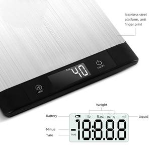 새로운 스마트 블루 치아 영양 저울 재치 종류 식품 데이터 디지털 5kg 다기능 식품 계량 주방 저울 - Product Image 3
