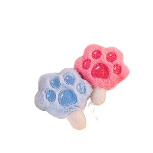Porte-clés Patte de Chat en Peluche Mignonne, Breloque Patte d'Animal Douce et Moelleuse pour Décoration de Sac et Cadeaux pour Enfants - Product Image 6