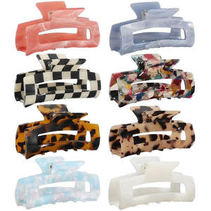 Vente en Gros Extra Large <span class=keywords><strong>XXL</strong></span> 13CM Acétate Rectangle Écaille de Tortue Pinces à <span class=keywords><strong>Cheveux</strong></span> pour Femmes Filles <span class=keywords><strong>Cheveux</strong></span> Épais Élégant Design Élégant - Product Image 3
