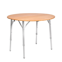 Table de pique-nique pliable en bambou moderne et portable, légère, pour la plage, le camping, le barbecue, les meubles d'extérieur