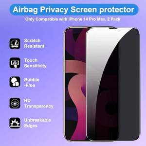 Verre trempé de confidentialité 9H <span class=keywords><strong>anti</strong></span>-<span class=keywords><strong>espion</strong></span>, <span class=keywords><strong>anti</strong></span>-rayures, <span class=keywords><strong>anti</strong></span>-explosion pour <span class=keywords><strong>iPhone</strong></span> 16 17 Pro Max Samsung S24 S25 Ultra Redmi Note 14 - Product Image 3