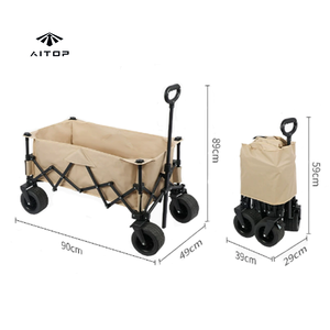 Aitop hot-bán ráp gấp tiện ích <span class=keywords><strong>Wagon</strong></span> giỏ hàng đầy đủ-in vải nhiệm vụ nặng nề ngoài trời Vườn cắm trại giỏ hàng - Product Image 1