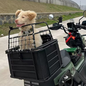 Panier de transport universel pour animaux de compagnie pour vélo, scooter électrique, moto, siège arrière, cage de voyage pour chien - Product Image 1