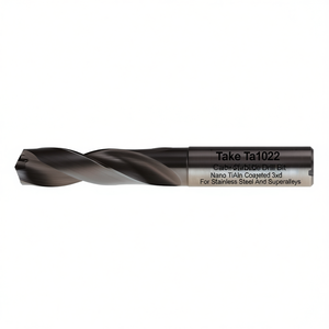 Ttake Ta1022 Carbide <b>Drill</b> <b>Bit</b> Nano TiAln Coated 3Xd <b>For</b> <b>Stainless</b> <b>Steel</b> And Superalloys - Product Image 2
