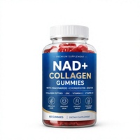 Complément alimentaire anti-âge NAD+ Resvératrol Berbérine Biotine Collagène Peptides Zinc Vitamine K D Gummies pour les cheveux, la peau, les ongles et les articulations