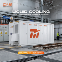 Système de Stockage d'Énergie par Batteries (BESS) Conteneurisé MATE Railway Transit 3MWh 5MWh LiFePO4 pour la Signalisation des Gares et la Sauvegarde d'Énergie des Détails de Marche