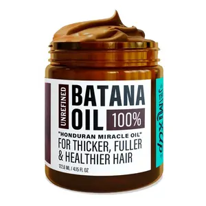 T100% Unrefined Batana Oil from Honduras Healthier Hair - Conditioner Haircare Silky - Hair Nutrition