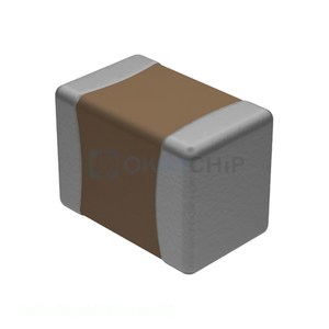 Condensador <span class=keywords><strong>Cer</strong></span>ámico MLCC Original de 150 pF VJ0402A151FLXAJ32, 150 PF, 25V, NP0(C0G), 0402 (1005 Métrico), Montaje Superficial - Product Image 1