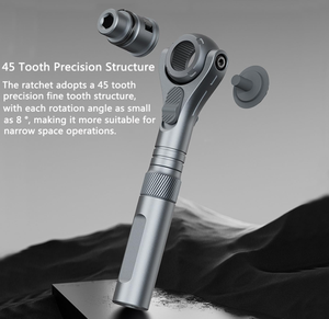 Juego de Destornilladores de Trinquete 40 en 1, Multifuncional, para Bricolaje, Uso Doméstico, Puntas Magnéticas Phillips y Planas, Cromadas - Product Image 4