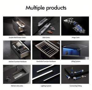 Amortisseur de <span class=keywords><strong>porte</strong></span> de placard de salle de bain moderne de haute qualité, système de <span class=keywords><strong>fermeture</strong></span> tactile, poussoir pour ouvrir les armoires - Product Image 6