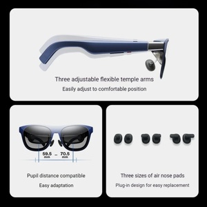 Gafas Inteligentes AR XREAL 1S, <span class=keywords><strong>Realidad</strong></span> <span class=keywords><strong>Virtual</strong></span> Nativa de 2D a 3D, Flotación Espacial 3DoF, Pantalla Gigante Portátil de 500 Pulgadas, 52 FOV para Ver Películas - Product Image 3