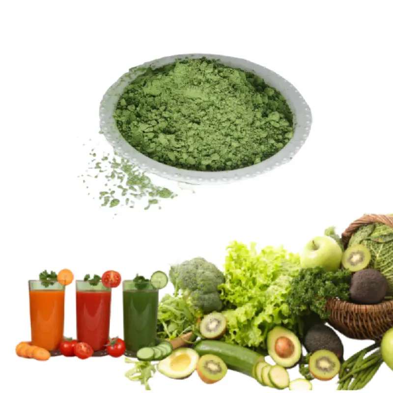 ODM/OEM مسحوق عصير الخس البري العضوي/Lactuca sativa Linn/مسحوق الفواكه والخضروات الفورية