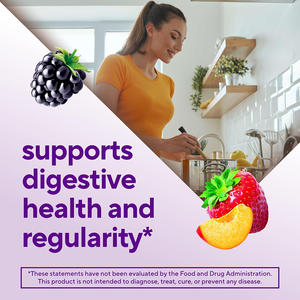 อาหารเสริมใยอาหาร ปราศจากน้ำตาล รสเบอร์รี่พีช แบบเยลลี่ 5 กรัมใยอาหารต่อหนึ่งหน่วยบริโภค โรงงานรับผลิตแบบ OEM - Product Image 2