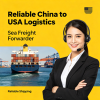 Dédouanement rapide Fret maritime LCL+Express DDP Chine-USA pour le réapprovisionnement des stocks Amazon FBA, transit en 15-25 jours, assurance transport