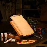 Panneau de toile en bois non fini MEEDEN: 3/4 "de profondeur 18x18" panneau de toile en bois paquet de 2-planche d'art en bois vierge pour la peinture