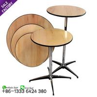 Tables rondes hautes pour événements, cocktails, restaurants et fêtes, en bois, de la marque Foshan Sinoperfect, en vente