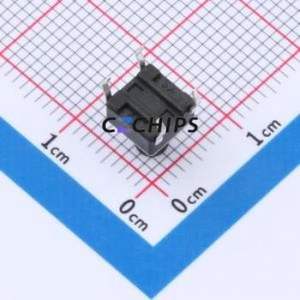 TC110426080 Tactile Switch Through hole Component (THT)-4P,6x6mm Switch Single Pole Single Throw Round Button 2.6N 8mm - Product Image 2