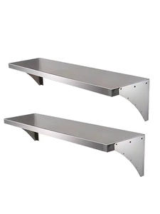 레스토랑 바 카페 & 홈 주방 정리 및 수납 선반 세트 스테인레스 스틸 벽 선반 - Product Image 5