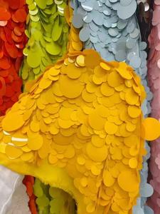 Tessuto in Pizzo Elastico di Lusso con Paillettes Grandi da 18mm, <span class=keywords><strong>Ricamato</strong></span> con Perline e <span class=keywords><strong>Tulle</strong></span> Fantasia <span class=keywords><strong>per</strong></span> <span class=keywords><strong>Abiti</strong></span> da Sera - Product Image 5