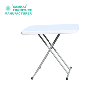 Table pliante en plastique réglable en hauteur SK-ZDZ-H003-Table à manger de café et de jardin de vente chaude