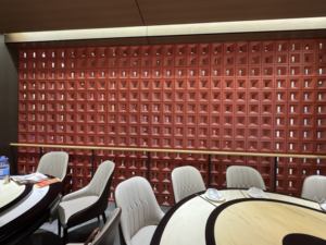 Interno impermeabile colore rosso scavato <span class=keywords><strong>pietra</strong></span> PU per la decorazione della parete - Product Image 3