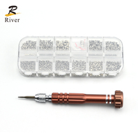 Kit de réparation de lunettes optiques en acier inoxydable pour montures sans cerclage