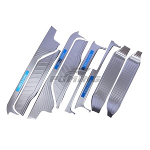 Striscia soglia in acciaio inossidabile modificato Alphard, stile diviso, facile da installare, non facile da staccare - Product Image 1