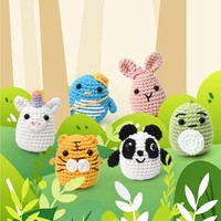 Kit de crochet de lapin fait à la main en laine bricolage populaire pour débutants pour l'artisanat de broderie point de croix et couture