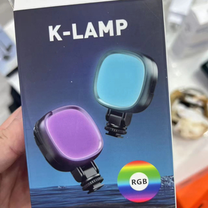 Projecteur de poche rechargeable K-lamp RGB - Lumière de beauté pour diffusion en direct sur téléphone portable, photographie couleur et éclairage d'appoint - Product Image 1
