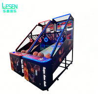 Machine de tir au basket-ball d'arcade commerciale, machine de jeu électronique à monnayeur, machine de jeu d'arcade de basket-ball multijoueur interactive