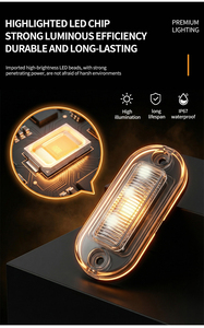 Luce Laterale <span class=keywords><strong>a</strong></span> LED CBD-3LED 12V, Luce di Segnalazione per <span class=keywords><strong>Traffico</strong></span>, Luce Costante per Camion e Rimorchi - Product Image 4