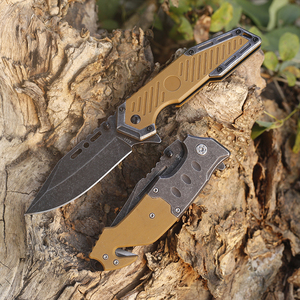 สแตนเลสหิน Washblade ตั้งแคมป์เดินป่าตกปลากระเป๋า <span class=keywords><strong>Jackknife</strong></span> พร้อมที่จับ G10 - Product Image 6