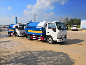 Camión de Limpieza de Alcantarillado HINO 1SUZU JP 4X2 de 5cbm 5000L, Camión de Succión de Aguas Residuales, Desatascador de Drenajes - Product Image 3