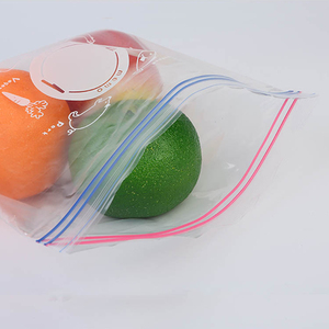 Wholesale Double Zipper PE Material Storage Bags Zero BPA Recycled Ziplock Bags for <b>Kitchen</b> Freezer - Product Image 3