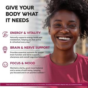 Cápsulas de <span class=keywords><strong>Complejo</strong></span> Vitamínico <span class=keywords><strong>B</strong></span> OEM/ODM <span class=keywords><strong>que</strong></span> Contienen B2, B12, B1, B3, B5, B6, B7, B8, B9, <span class=keywords><strong>que</strong></span> Favorecen la Energía y la Función Cerebral - Product Image 6