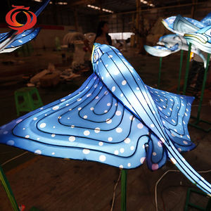 โคมไฟเทศกาลเสฉวน โคมไฟไหมจีน LED กันน้ำ สำหรับตกแต่งภายนอกอาคาร งานฝีมือเหมือนจริง ใช้ตกแต่งถนนในเทศกาลอีสเตอร์และวันวาเลนไทน์ - Product Image 6