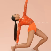 Vêtements de danse pour filles Vêtements de danse à paillettes Jazz/Claquettes Justaucorps de danse pour filles pour la performance