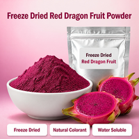 EU & USDA Biologisch Vriesgedroogd Rood Drakenfruit Roze Pitaya Poeder Voedingskwaliteit Wateroplosbaar