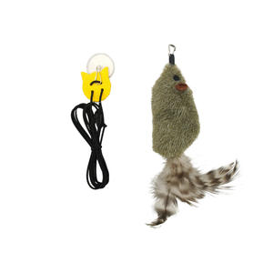 Asılı ses taklit fare kedi oyuncak peluş fare ve kedi oyuncaklar interaktif Pet oyuncak - Product Image 6