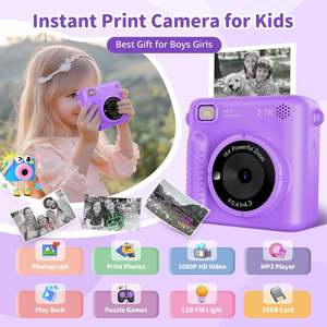 JXD Selfie-máy ảnh kỹ thuật số Kamera 1080p cho trẻ em với giấy in & THẺ NHỚ 32G, Đồ chơi máy ảnh tức thì cho trẻ em trên 5 tuổi - Product Image 6