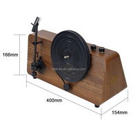 Tourne-disque vinyle classique rétro marron vertical Aux Rca Line