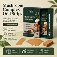 OKTW Mélange Complexe de Champignons en Bandelettes Orales Goût Chocolat Favorise la Clarté Mentale Complément Alimentaire Nutritionnel Marque Privée