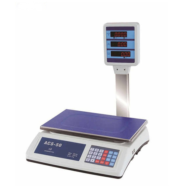50kg Digital Counting Scale Electronic Retail Double Display Pos Supermarket for Price  Industrial Weighing Scales Bench Scale