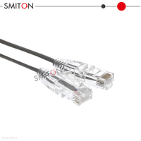 Kabel Patch ramping, kabel Ethernet Cat6 jaringan Ultra tipis 15cm 30cm 50cm 1m 2m Cat6A 10G UTP