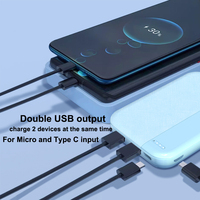 Chargeur de téléphone portable personnalisé TDX M23 Mini banque d'alimentation intelligente de poche 5000mAh Petite taille Banque d'alimentation 10W de sortie pour Micro USB