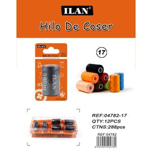 Filo da cucito Ilan 500m n. 17 in poliestere per cuciture generiche - Product Image 1