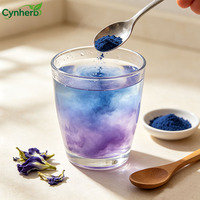 Poudre de fleur de pois papillon en gros, qualité alimentaire, couleur bleue, soluble dans l'eau, pour boissons et pâtisseries, pour usines