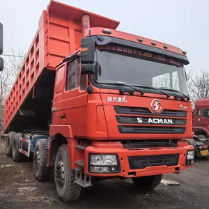 8 4 tipo 12 ruedas camiones volquete pesado 375hp Transporte minero usado camión volquete Howo para la venta