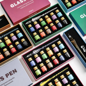 Xinyiart – Ensemble de stylos de calligraphie en verre, stylo signature en cristal, outil de <span class=keywords><strong>dessin</strong></span> à encre goutte à goutte pour signatures artistiques - Product Image 6